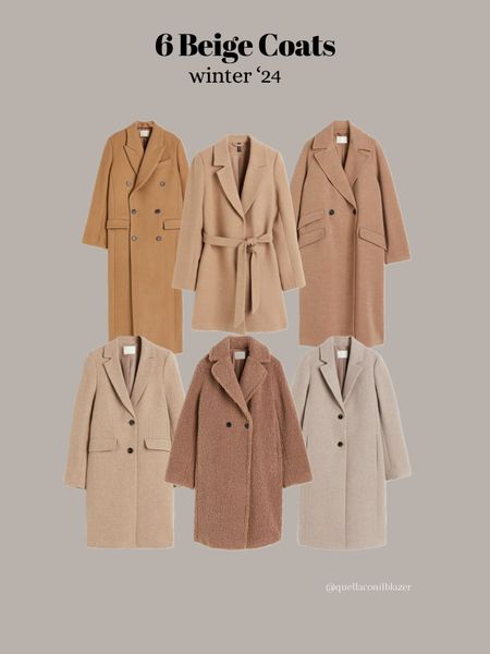 6 Beige Coats Winter 2024 from H&M

#LTKSeasonal #LTKeurope #LTKGiftGuide