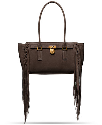 Michael Kors Hamilton Moderne Medium Leather East West Shoulder Tote - Macy's | Macy's