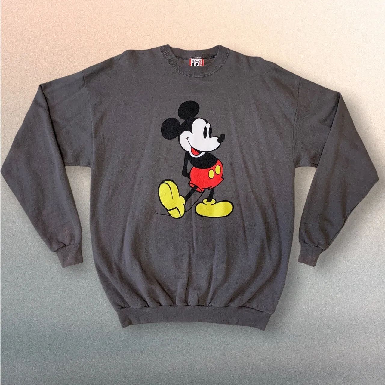 Vintage Disney Classic Mickey Mouse Graphic Sweatshirt 90s OSFM | eBay US