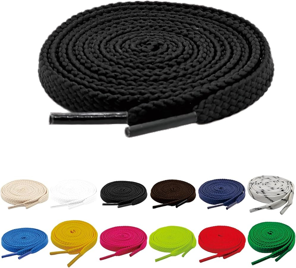 Flat Shoe Laces for Sneakers, Shoelaces for Adults Sneakers, Athletic Running Shoes Boot Strings | Amazon (US)
