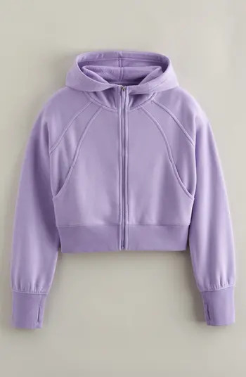 Zella Girl Kids' Cloud Fleece Full Zip Hoodie | Nordstrom | Nordstrom