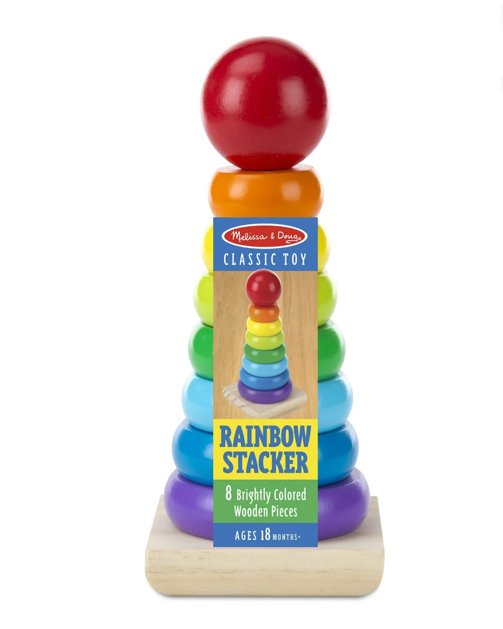 Melissa & Doug Rainbow Stacker Wooden Ring Educational Toy, 18+ months
$7.97 

#LTKKids #LTKGiftGuide #LTKSaleAlert