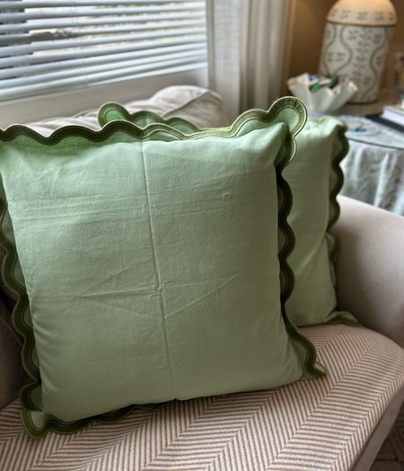The cutest scallop Amazon pillow pair that we took as a hostess gift to a friend we stayed with, but judging how cute they look in our living room we may need a pair too! 

Amazon find, scallops, scallop details, scallop pillow pair, throw pillow, pillow insert, home decor, living room

#LTKfindsunder50 #LTKhome