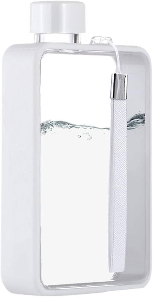 OBACAT Flat Water Bottle, Portable A5 Water Bottle, 13oz Flat Travel Flask for Camping Fitness Gy... | Amazon (US)