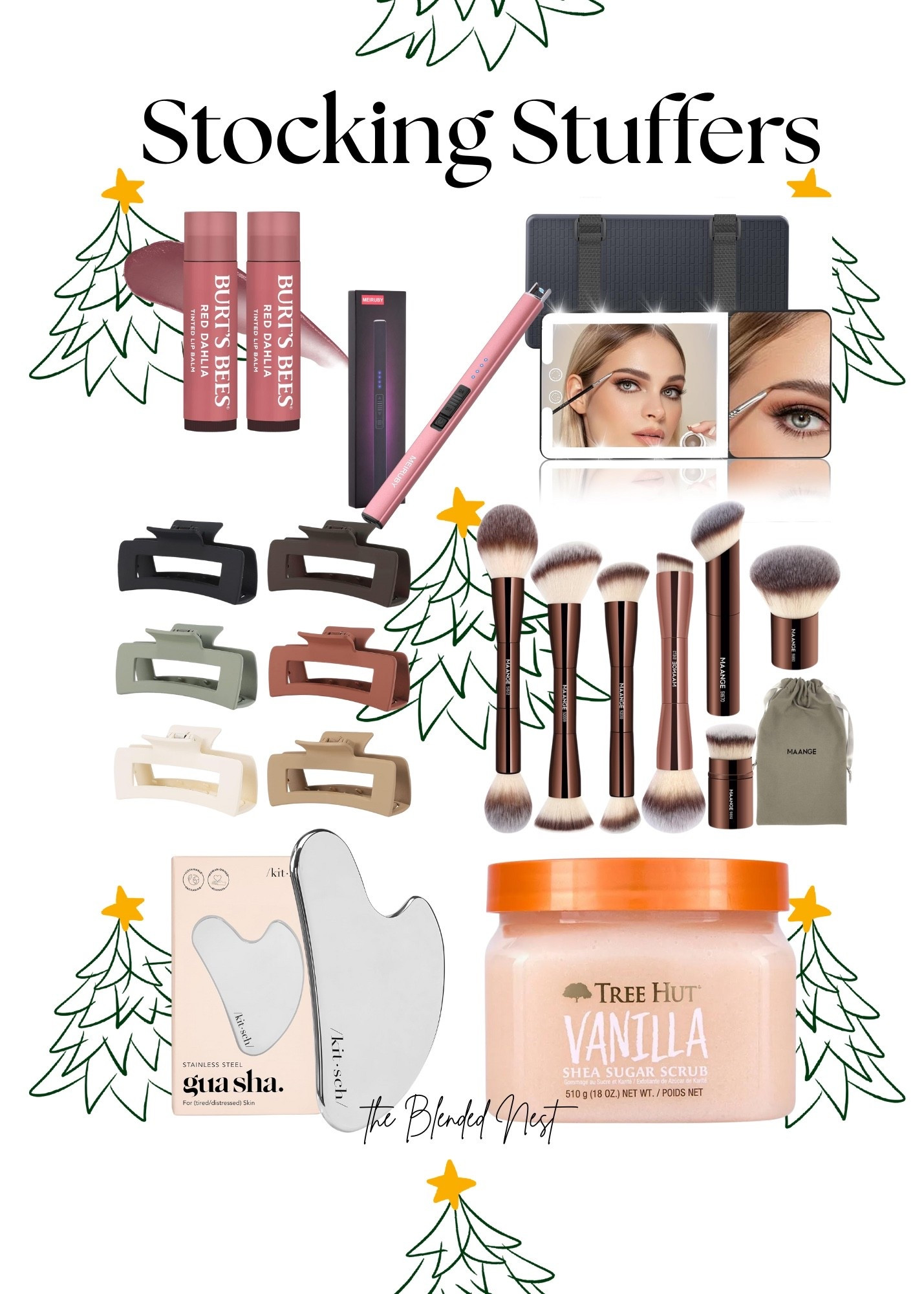I rounded up some stocking stuffers that I recommend since I have most of them.  The scrub makes your skin feel so good.  I have a Burt’s Bees everywhere in the house.  The mirror shows every little thing on your face and the lighter is a favorite.  

#LTKSeasonal #LTKGiftGuide #LTKSaleAlert