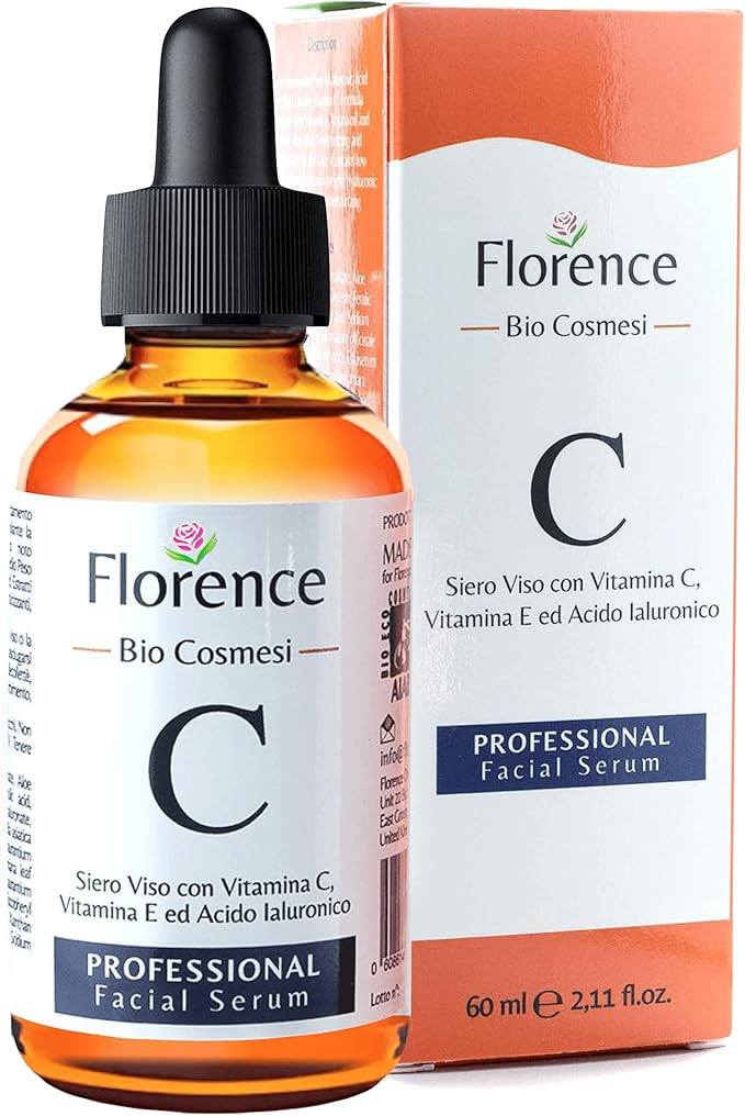 Big 2oz. ORGANIC Advanced Vitamin C Serum & Hyaluronic Acid for Face/Neck/Eye Contour. 20+ VEGAN ... | Amazon (UK)