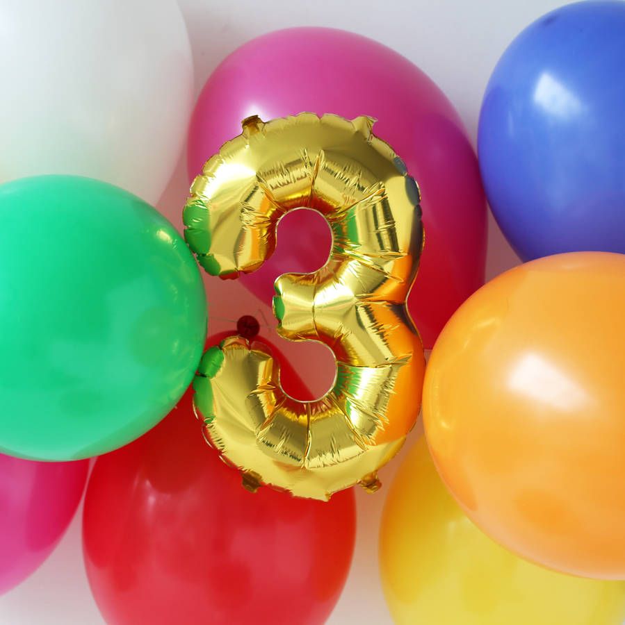 Pea Green Boat Gold 16 Inch Number Balloon | Notonthehighstreet.com US