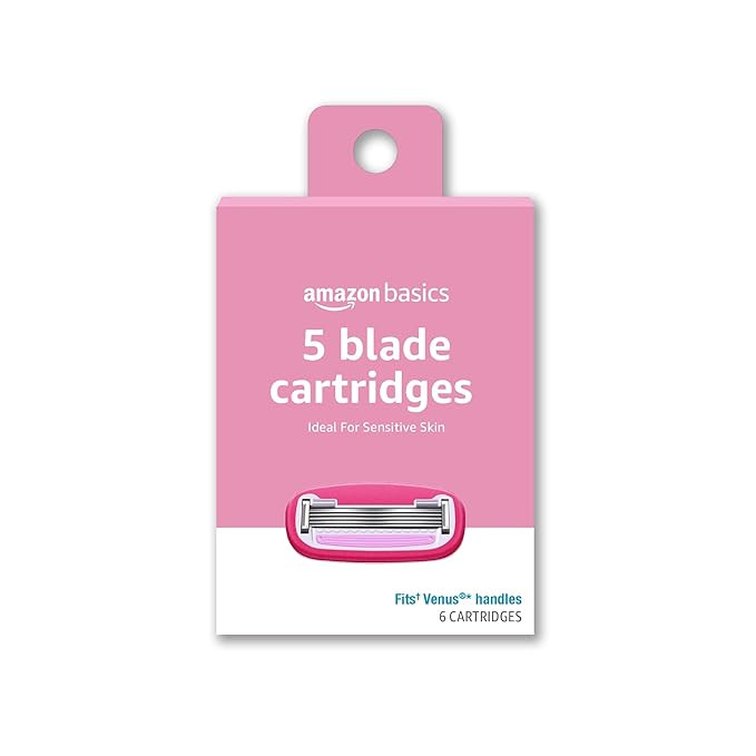 Amazon Basics Women's 5 Blade Razor Blades Refills, Fits Amazon Basics FITS System & Venus Handle... | Amazon (US)