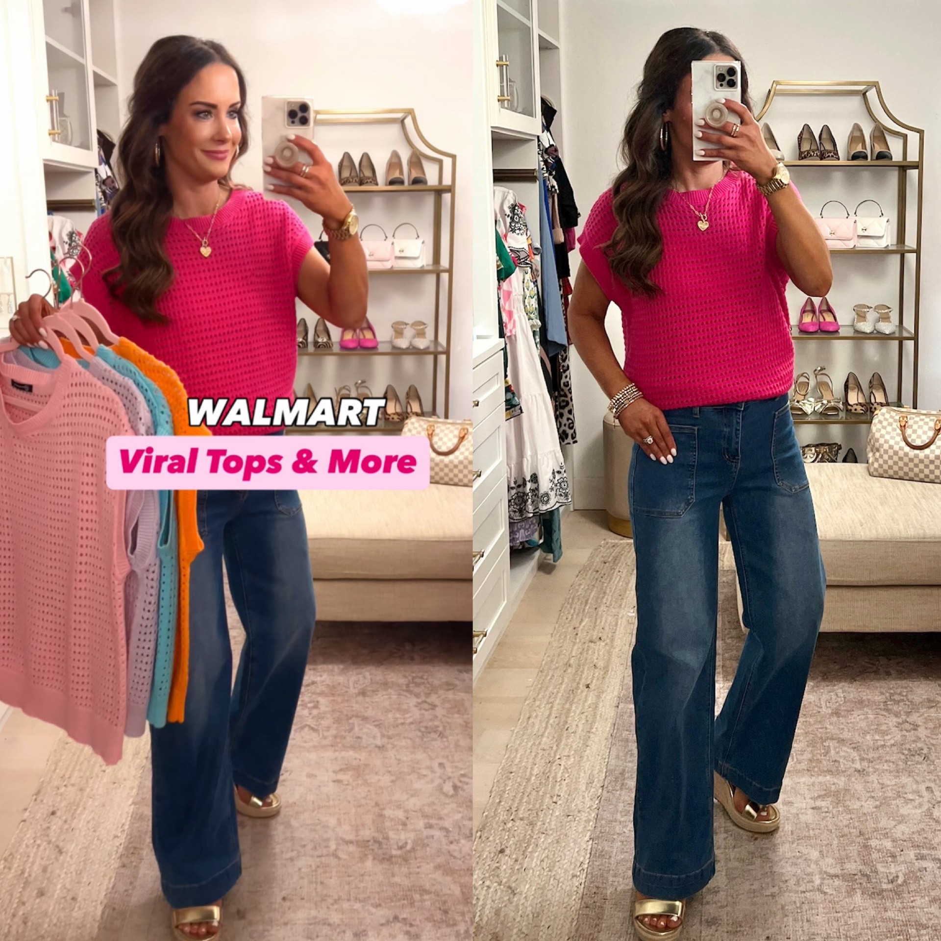 Cutest new finds from Walmart! Scroll to shop! Wearing size S. Follow us for more!