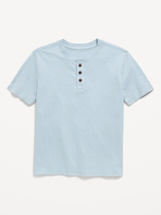 Softest Short-Sleeve Henley T-Shirt for Boys | Old Navy (US)