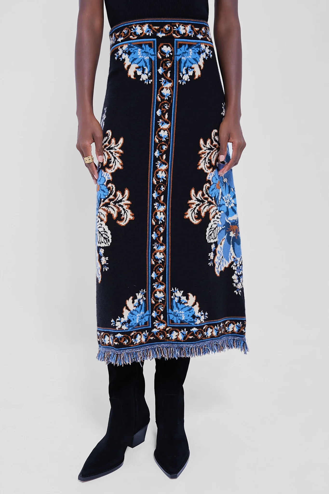 Blossom Tapestry Knit Skirt | Tuckernuck (US)