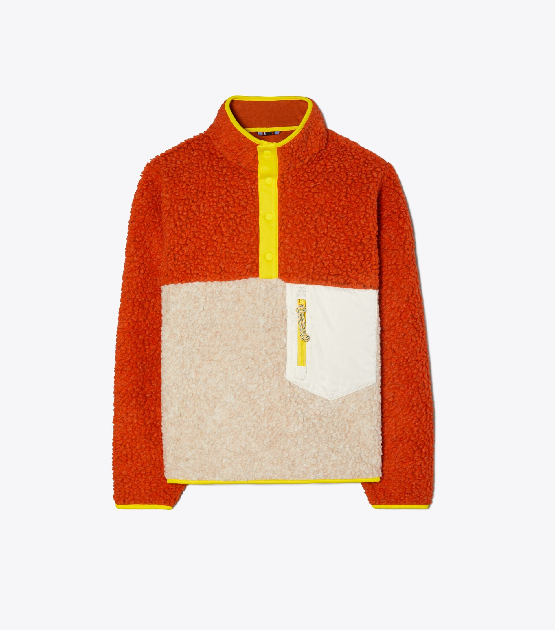 Sherpa Fleece Snap Pullover | Tory Burch (US)