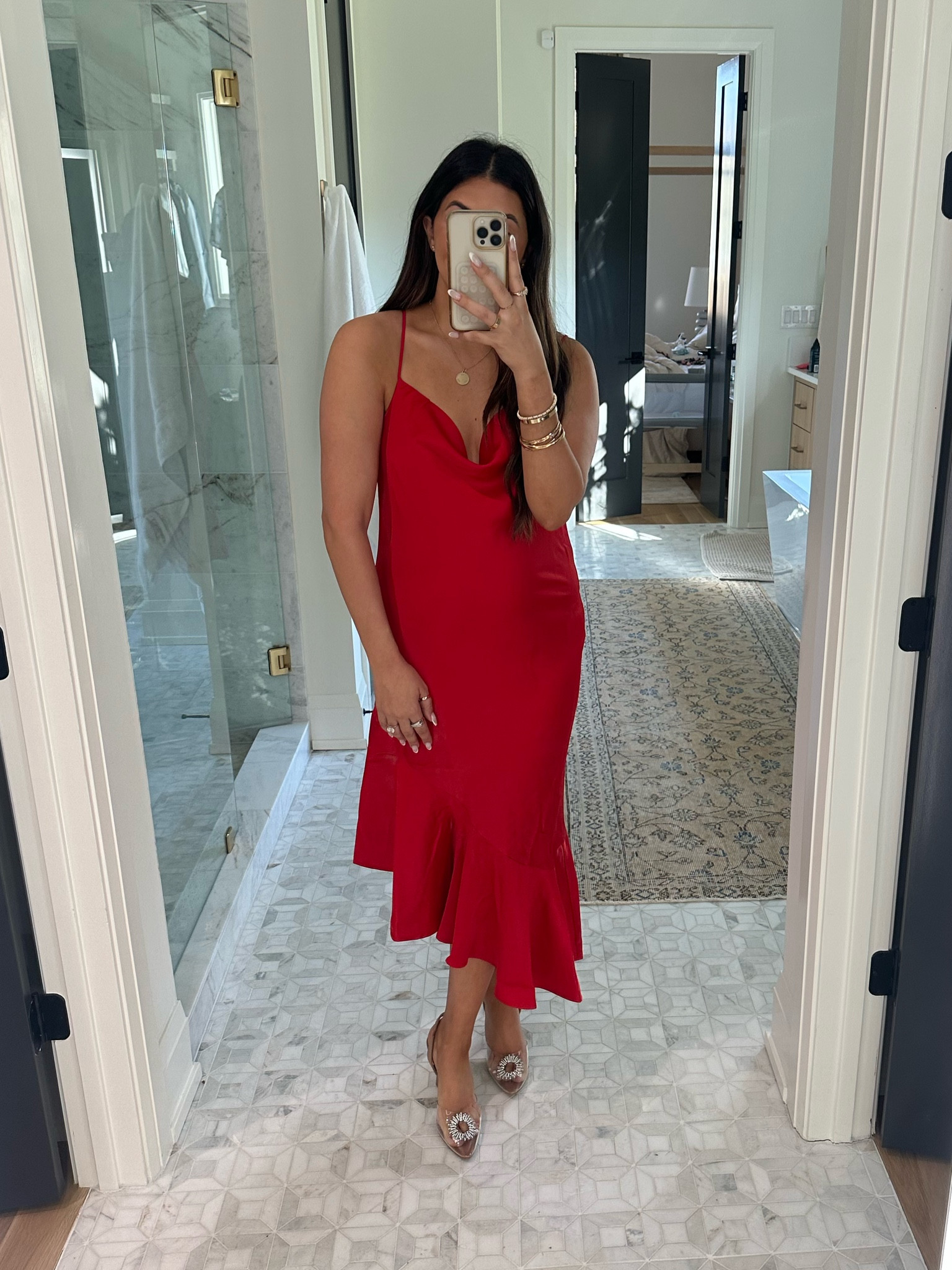 This satin midi dress is so pretty! I love the way it falls and the color is perfect to wear for holiday parties!

@walmart #walmartfashion #walmarfashion #walmartpartner 
Dress Up Buttercup
Dressupbuttercup.com 

#LTKfindsunder100 #LTKfindsunder50