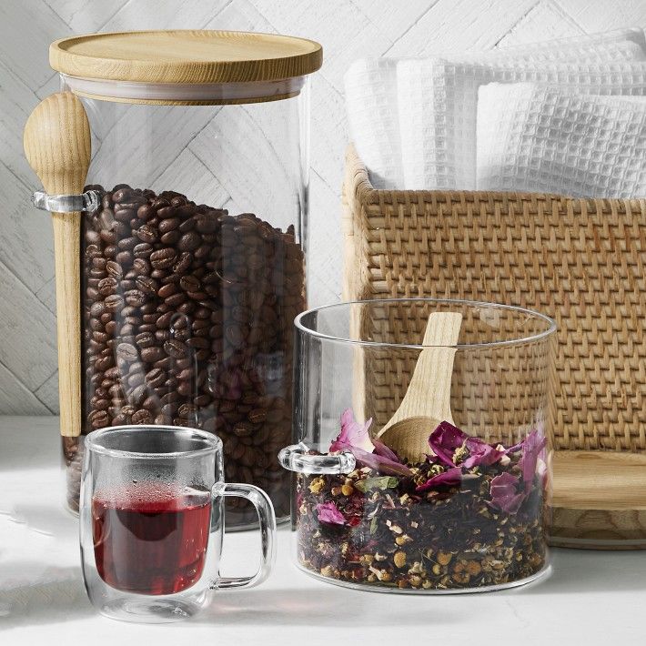 Hold Everything Coffee & Tea Stacking Canisters | Williams Sonoma | Williams-Sonoma