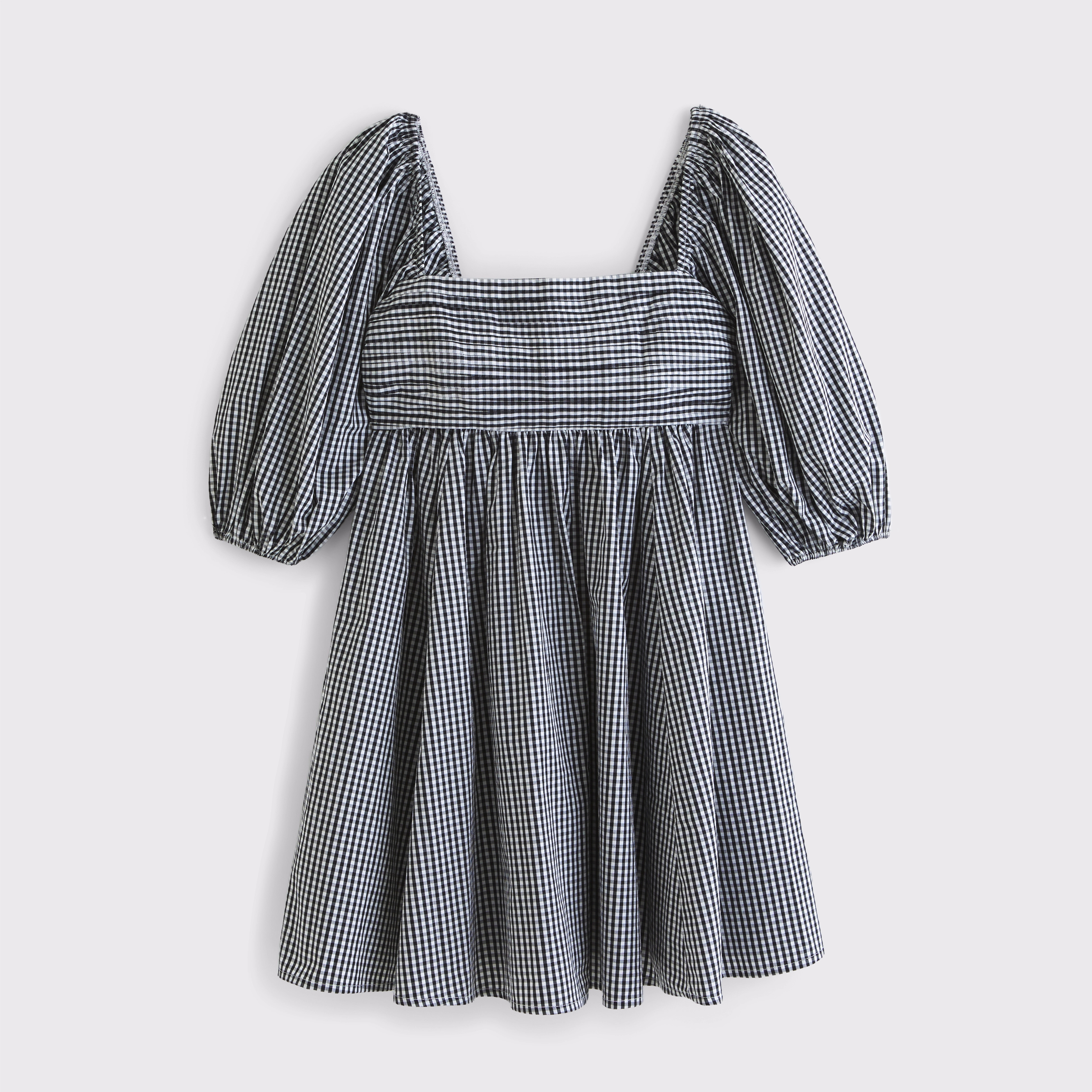 The A&F Emerson Poplin Puff Sleeve Mini Dress | Abercrombie & Fitch (US)