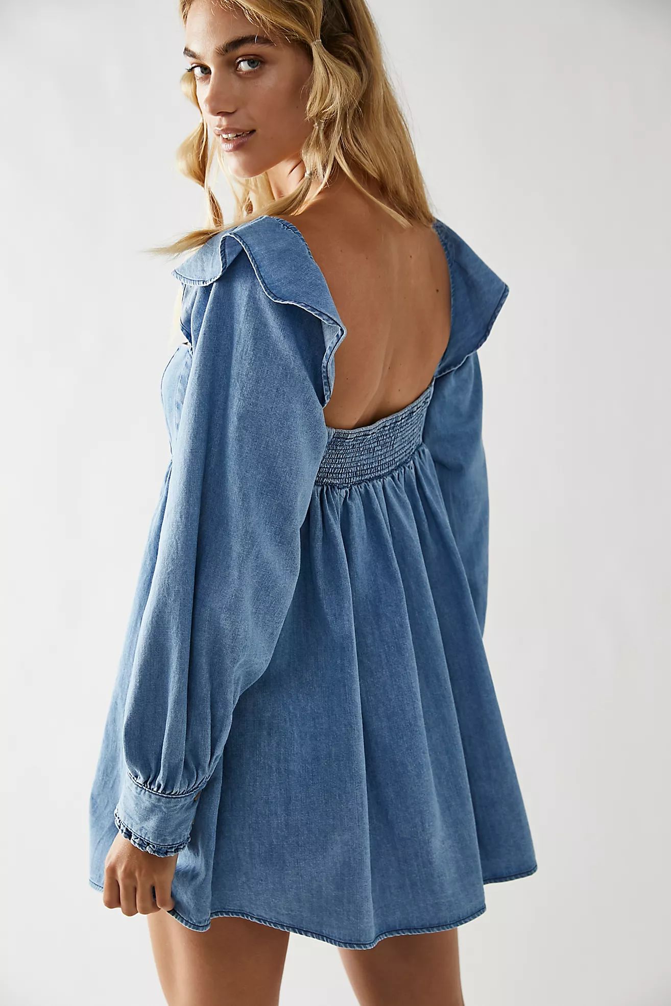 About You Denim Babydoll Tunic | Free People (Global - UK&FR Excluded)