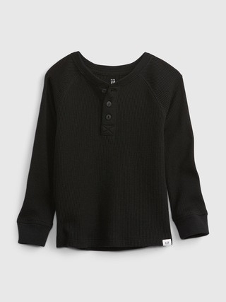 Toddler Waffle-Knit Henley T-Shirt | Gap (CA)