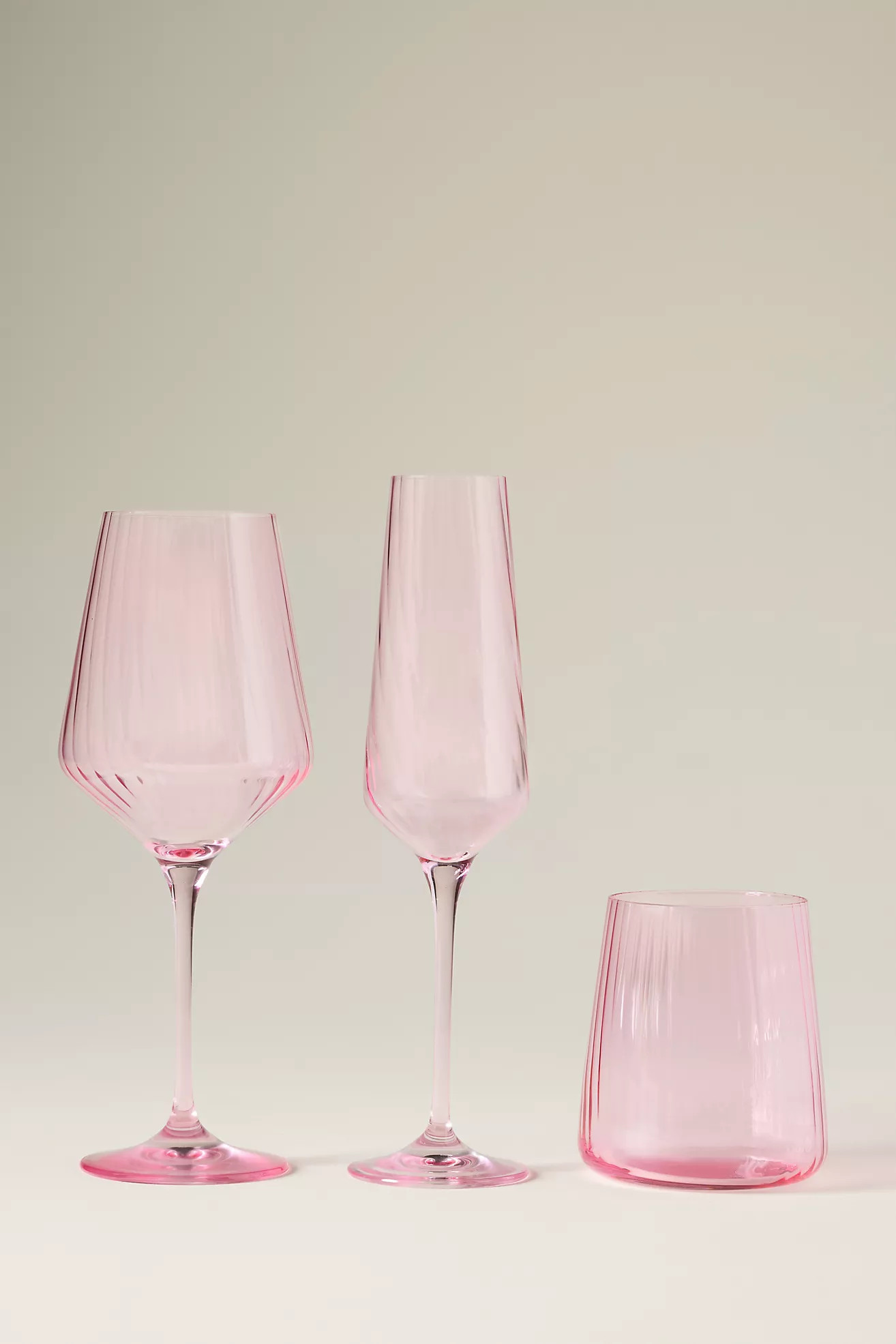 Reflections Flute Glasses, Set of 4 | Anthropologie (US)