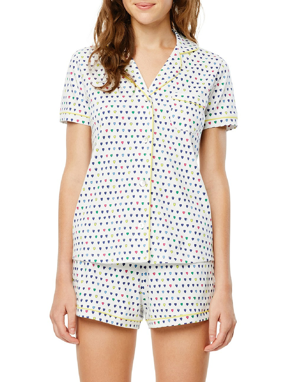 Women's Pop Hearts 2-Piece Short Pajama Set - Size XL | Saks Fifth Avenue