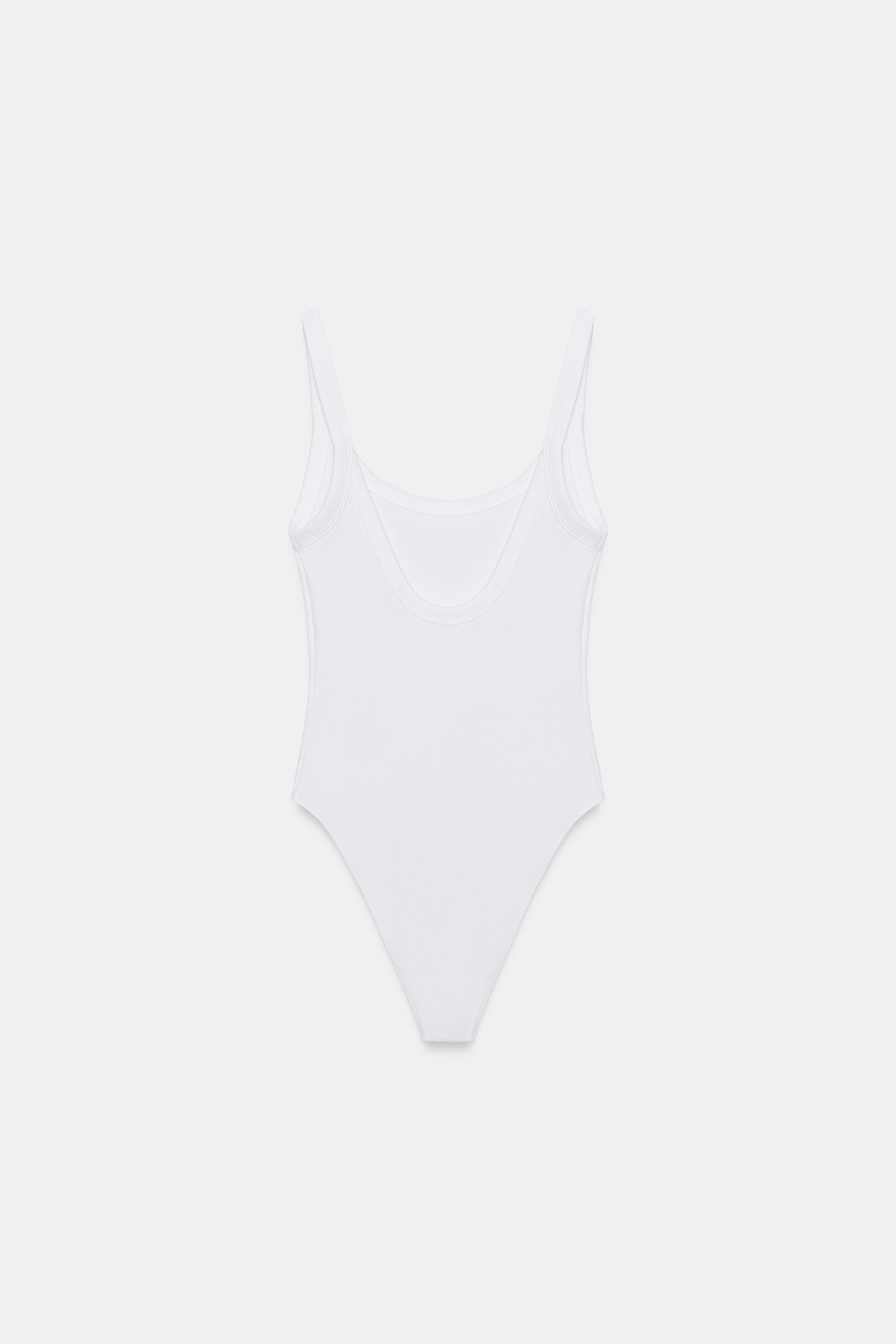 COTTON STRAPPY BODYSUIT | Zara US