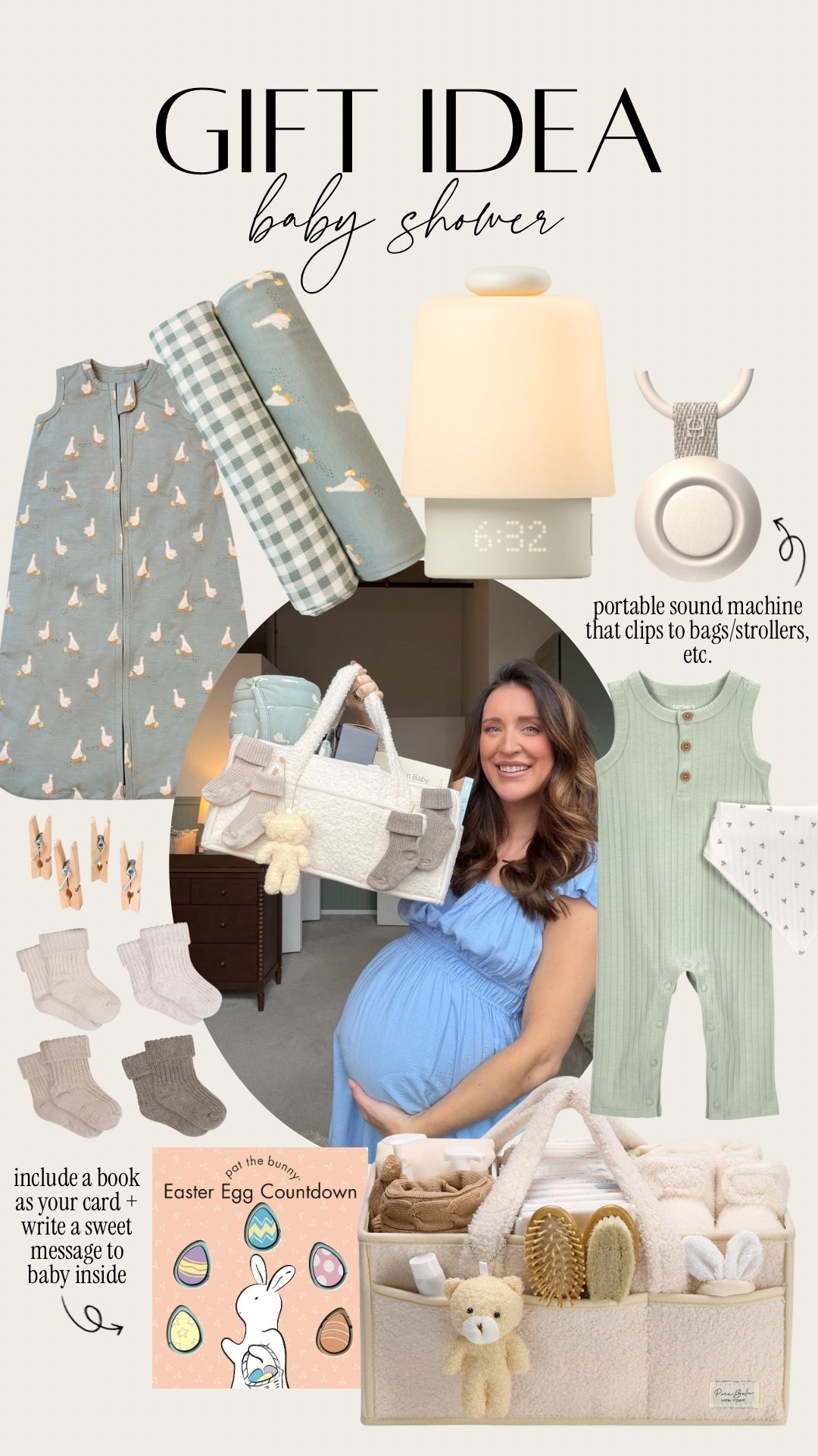 Baby shower gift idea including the most requested registry item, the Hatch Baby! Newborn sleep essentials 

#LTKBaby #LTKBump #LTKmomlife