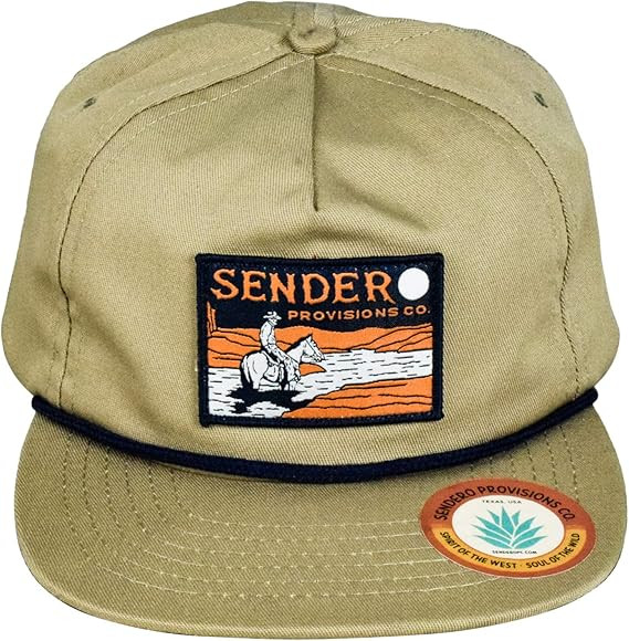 Sendero Provisions Co. Outdoor Adjustable Snapback Rope Hat with Lone Rider Woven Patch (Light Br... | Amazon (US)