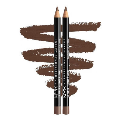 NYX PROFESSIONAL MAKEUP Slim Lip Pencil (820 Espresso) Long-Lasting Creamy Lip Liner | Sharpenable (PACK OF 2) | Target