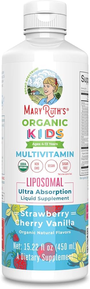 MaryRuth's Vitamin Liquid for Kids | Liposomal | Immune Support for Ages 4+ | USDA | Sugar-Free |... | Amazon (US)