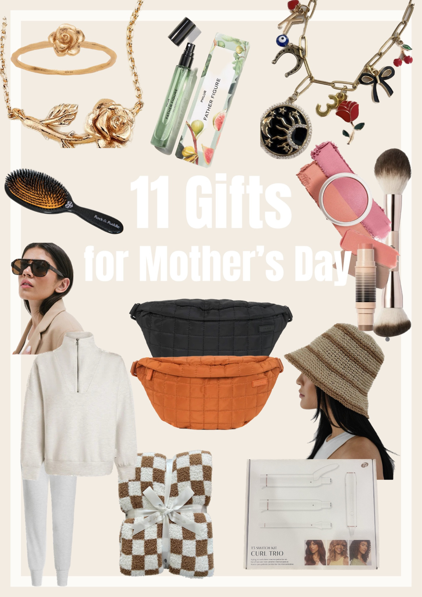 Mother’s Day Gift Guide: 
1. Phlur perfumes
2. Rock and Ruddle Brush - Code: WILD (linked on my IG and TT bio) 
3. Fawn Design Fawny Pack - Code: KRISTINROSEDAVIS (linked on my IG and TT bio)   
4. Made by Mary Birth Flower Collection - Code: Kristin10
5. Grey Rhode Charm Necklace - Code: Kristin15 (linked in my IG and TT bio) 
6. Varley Loungewear
7. Dibs Beauty 
8. T3 Curl Switch Kit - Code: KristinT320
9. Gigi Pip Bucket Hat - Code: Kristin15
10. Gigi Pip Sunglasses - Code: Kristin15
11. The Styled Collective Sweet Dreams Blanket 

   

#LTKstyletip #LTKGiftGuide #LTKbeauty