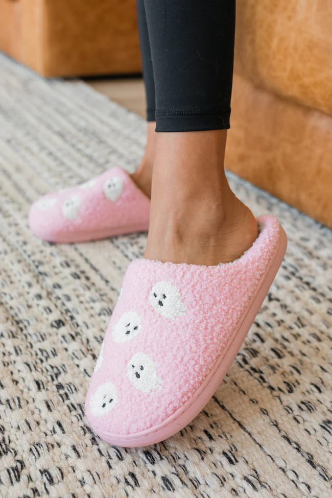 Ghost Slippers | Pink Lily