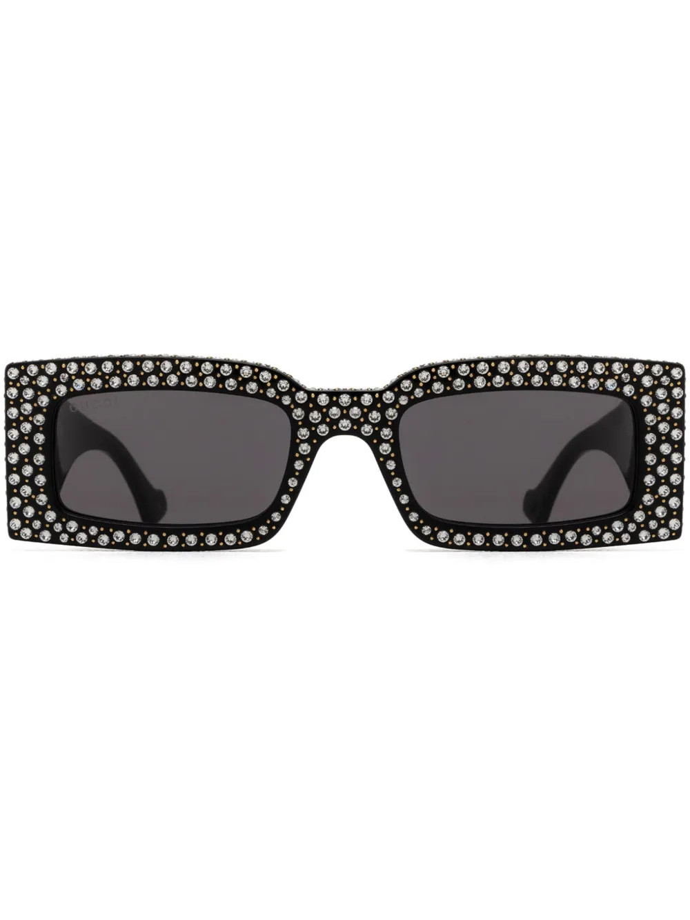 Gucci Eyewear Gene GG rectangle-frame Sunglasses | Black | FARFETCH IN | Farfetch Global