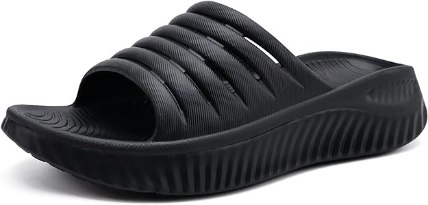 GPOS Womens Recovery Slides Sandals with Orthotic Plantar Fasciitis Relief Comfortable Athletic l... | Amazon (US)