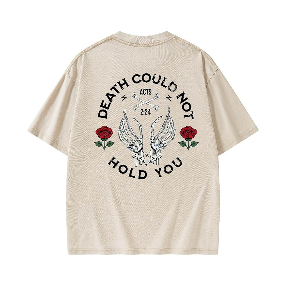 Graphic Tees Summer Women Men Cotton Novelty Oversized Crew Neck Rose and Bones of Bible Christia... | Amazon (US)