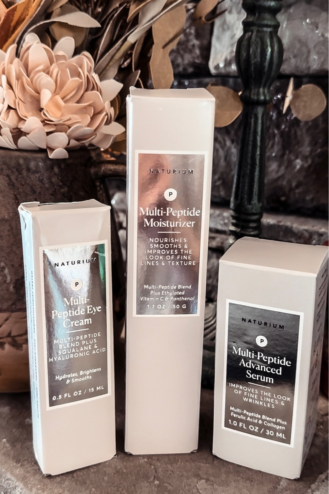 Have you tried @naturiumskin skincare?? #naturiumpartner 🩶
This moisturizing set and bestsellers from #Naturium are a must try:
🤍 Multi-peptide moisturizer 
🩶 Multi-peptide advanced serum
🤍 Multi-peptide eye cream 

Soothes, moisturizes + improves the texture of skin, reduces appearance of fine lines and wrinkles. 

#LTKGiftGuide #LTKbeauty #LTKCyberWeek