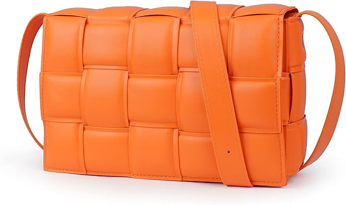 JBB Women Shoulder Bag Purse Woven Crossbody Handbags Small Square Bags Designer Handbag Padded C... | Amazon (US)