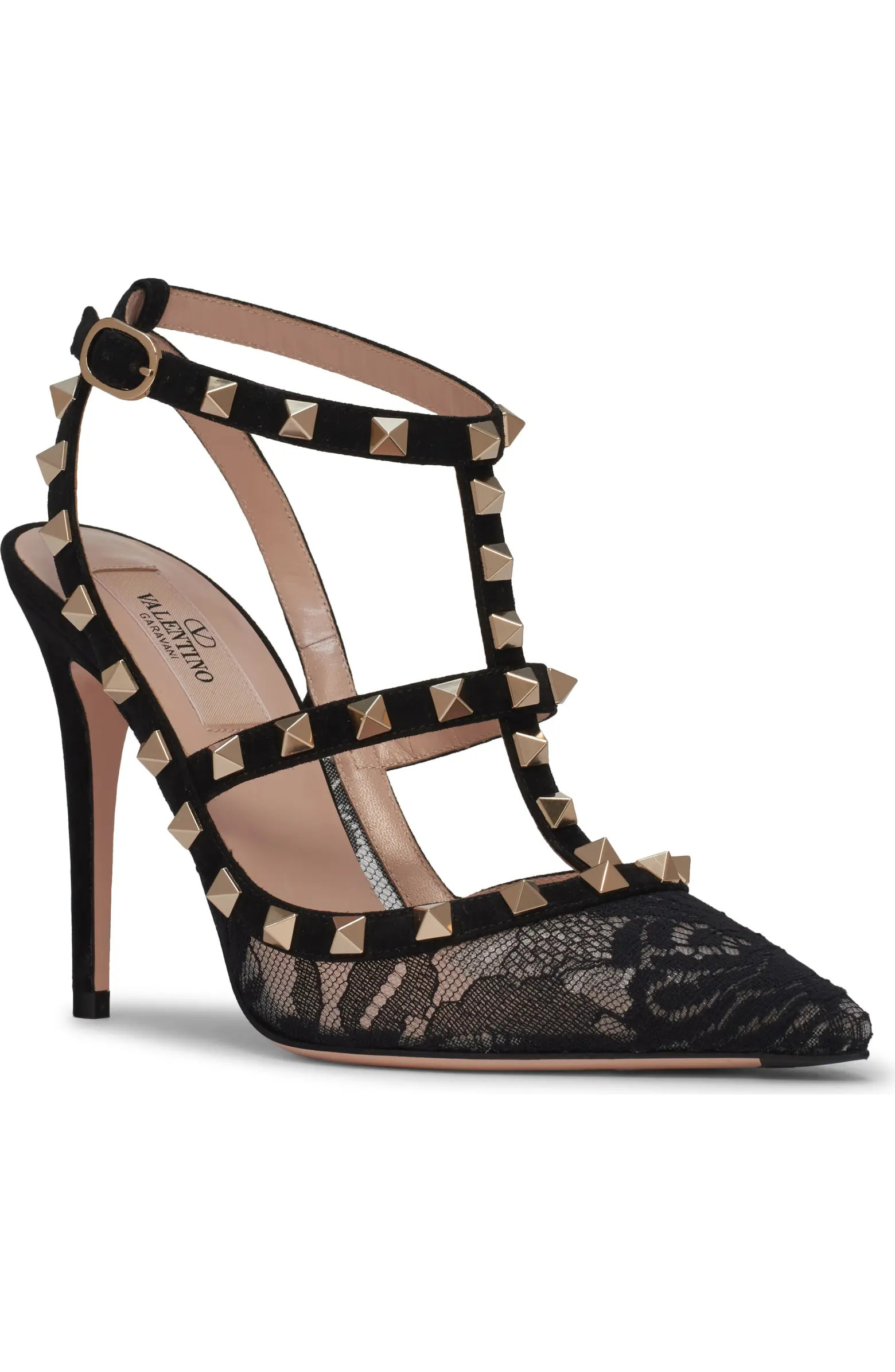 Rockstud Ankle Strap Pump (Women) | Nordstrom