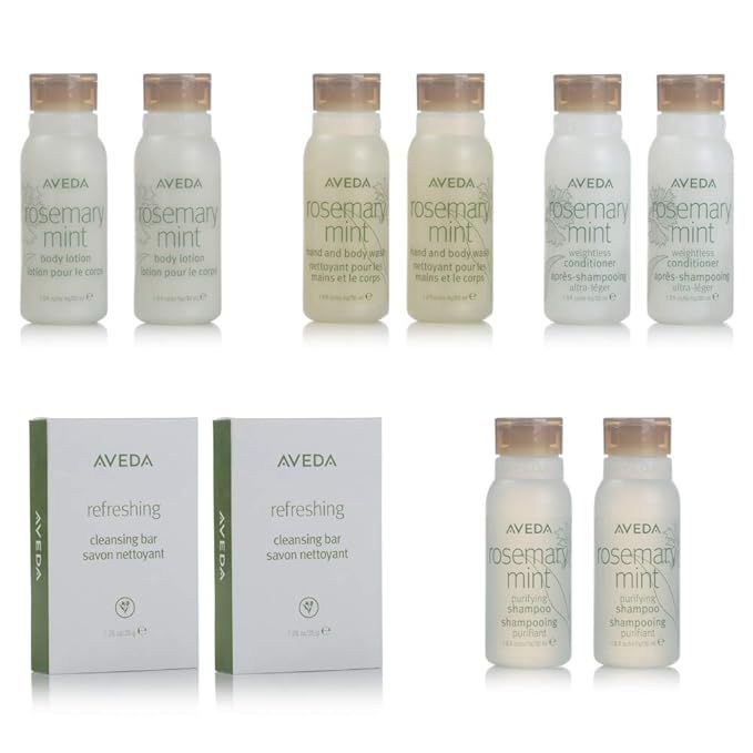 Aveda Travel Set- 2 Shampoo 2 Conditioner 2 Lotion 2 Hand & Body Wash & 2 Soap | Amazon (US)