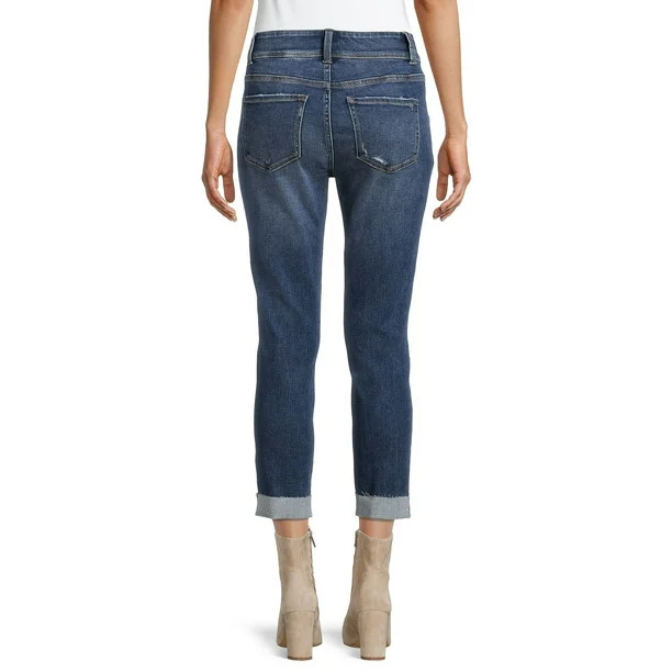 Time and Tru Women's Stretch Denim Capri Jeans | Walmart (US)