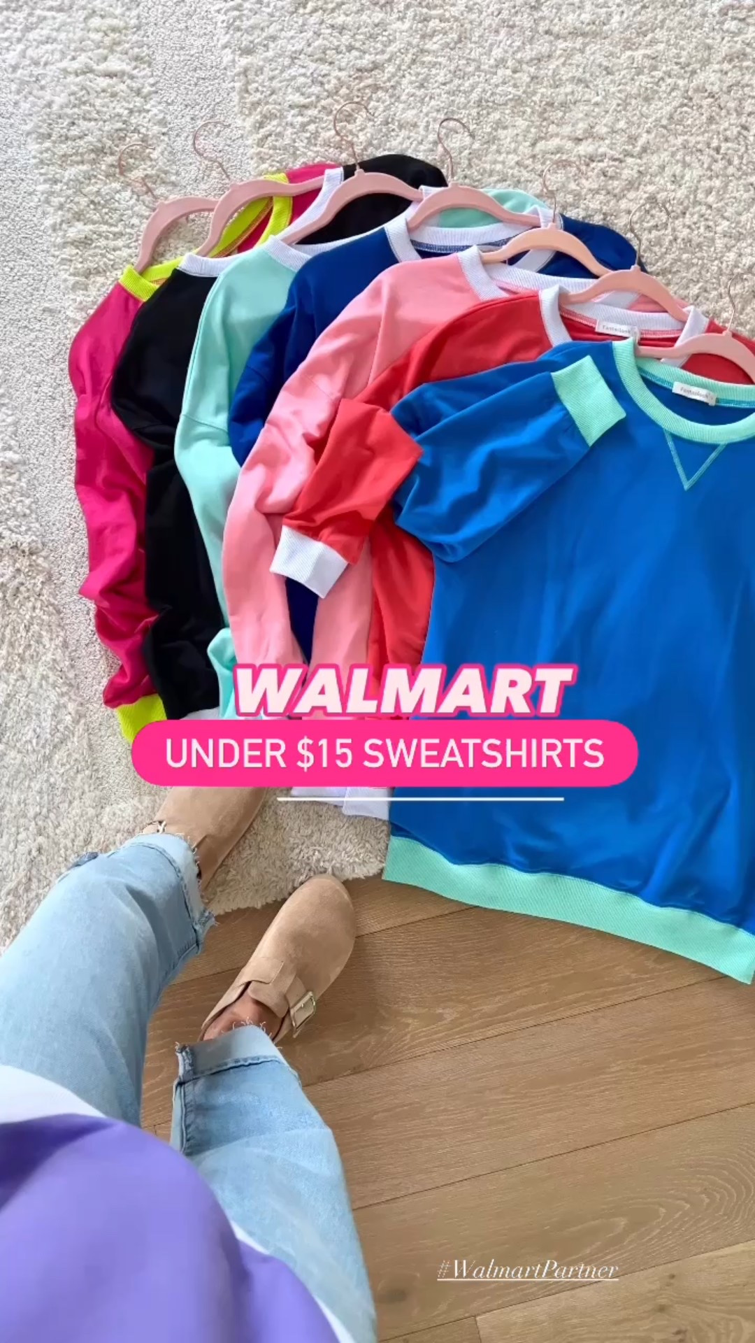 #WalmartPartner ⭐️ $14 sweatshirts and $18 cuffed jeans thanks to the amazing @Walmart Deals! Don’t wait to check out! These deals are for one week only! So many other colors available too! 

@shop.LTK #liketkit https://liketk.it/5qEph

#walmart #walmartstyle #walmartdeals 

#LTKSaleAlert