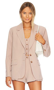 LPA Ramona Blazer in Taupe from Revolve.com | Revolve Clothing (Global)