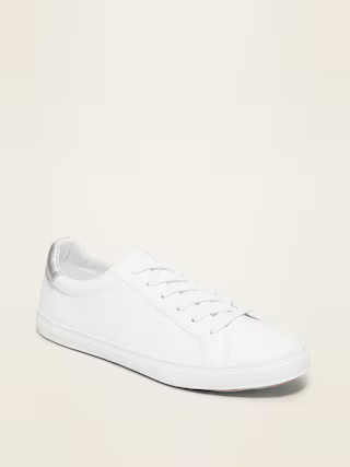 Faux-Leather Sneakers for Women | Old Navy (US)