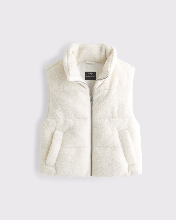 Women's YPB On The Go Sherpa Puffer Vest | Women's Coats & Jackets | Abercrombie.com | Abercrombie & Fitch (US)