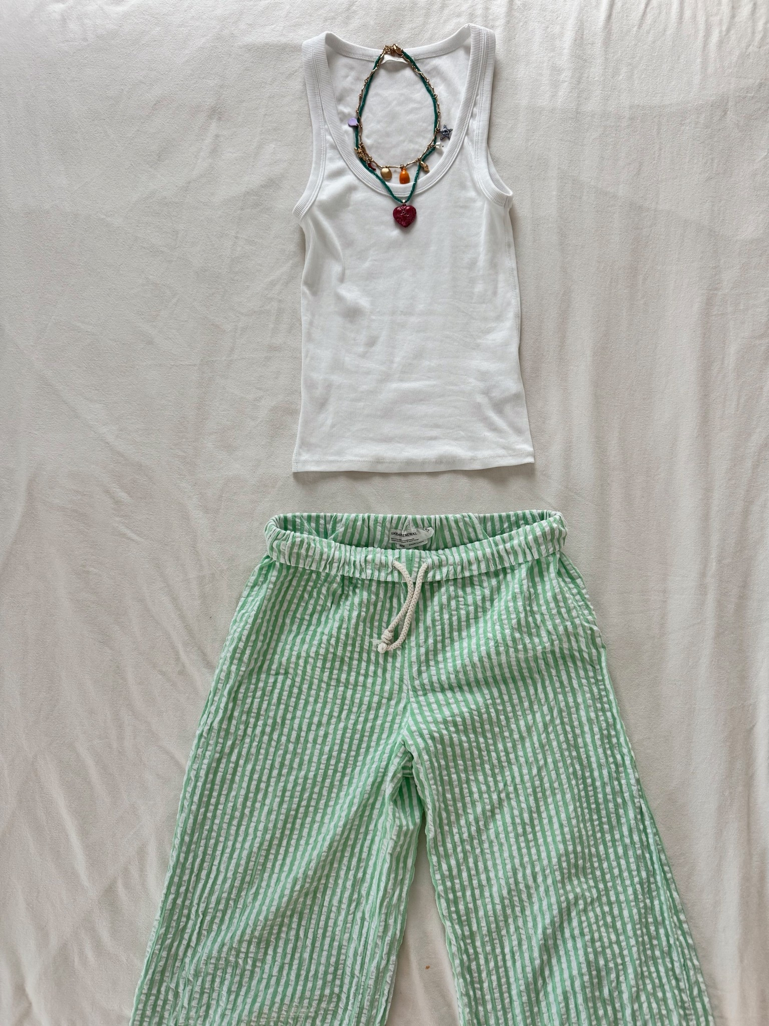 VACATION OUTFIT!🌴 necklaces + tank are from ZARA 

#LTKU