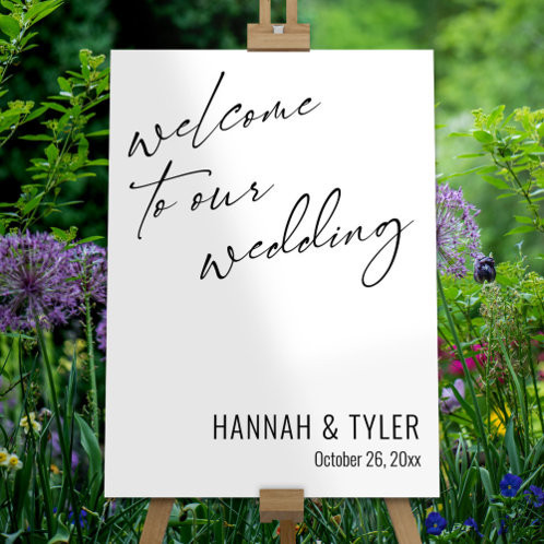 Welcome to the Beginning of Our Happily Ever After Foam Board | Zazzle | Zazzle