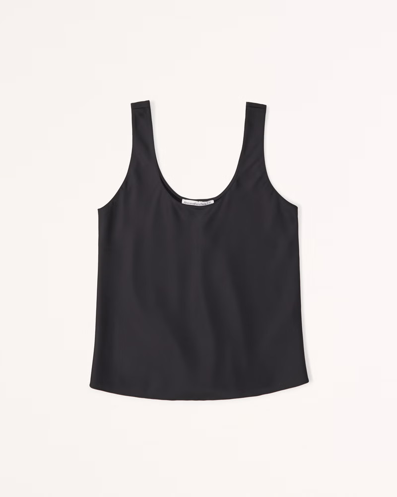 Satin Scoopneck Cami | Abercrombie & Fitch (US)