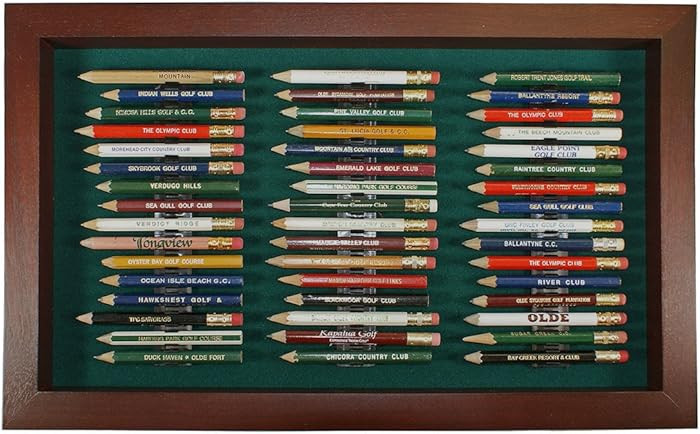 Eureka Golf Pencil Display Case | Holds 48 Round or Hexagonal Golf Pencils | Cherry Finish | Made... | Amazon (US)