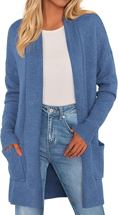 PRETTYGARDEN Cardigan Sweaters for Women Winter Fall Clothes 2025 Cozy Knit Coats Open Front Long... | Amazon (US)