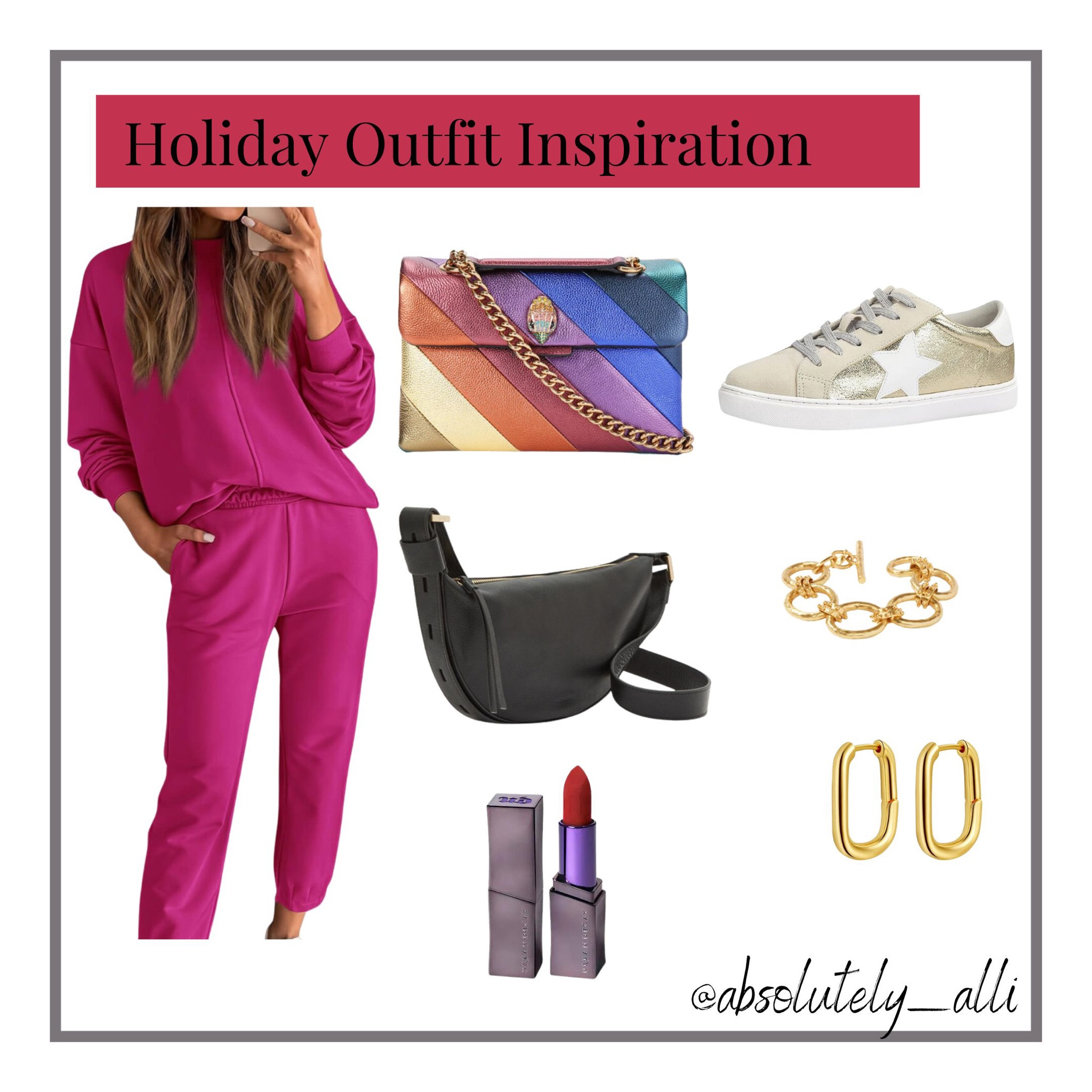 Holiday outfit | sweats | casual wear designer bag 

#LTKitbag #LTKfindsunder50 #LTKHoliday