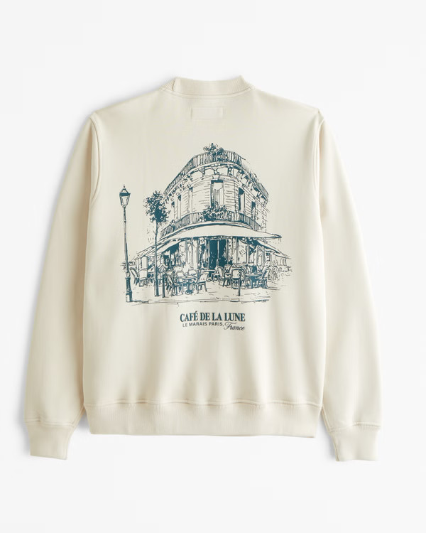 Men's Premium Heavyweight Graphic Crew Sweatshirt | Men's Tops | Abercrombie.com | Abercrombie & Fitch (US)
