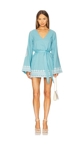 Show Me Your Mumu Malia Mini Dress in Blue. - size XS | Revolve Clothing (Global)